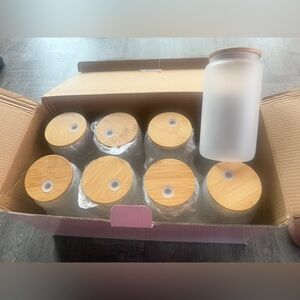 Frosted Sublimation Glass Tumbler